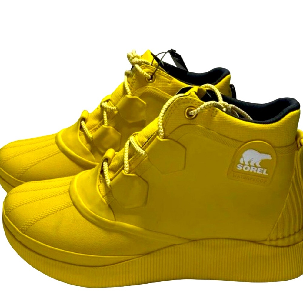 Sorel Yellow Women's Winter Rain Boots